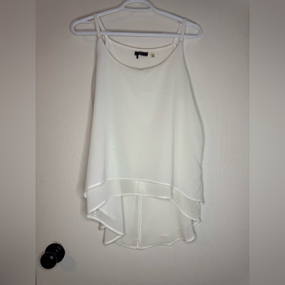 Dex White Layered Tank Top